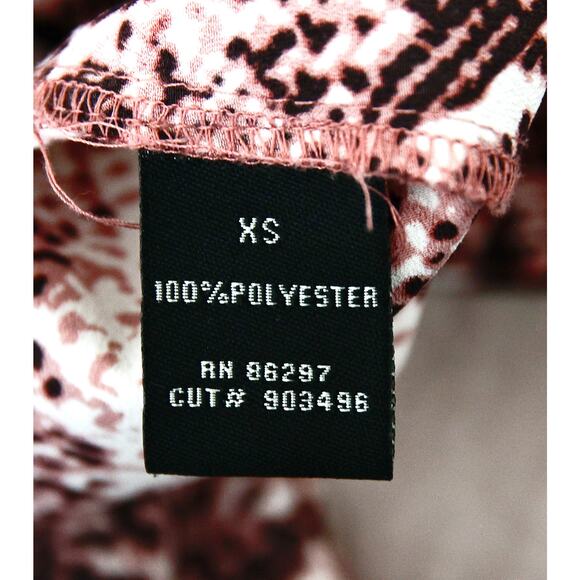 BCBGMAXAZRIA Animal print button-down top size XS - Picture 3 of 4